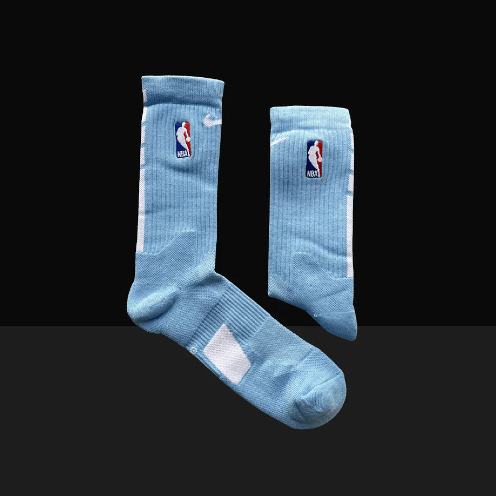 Nike NBA Elite Crew Socks - UNC Blue