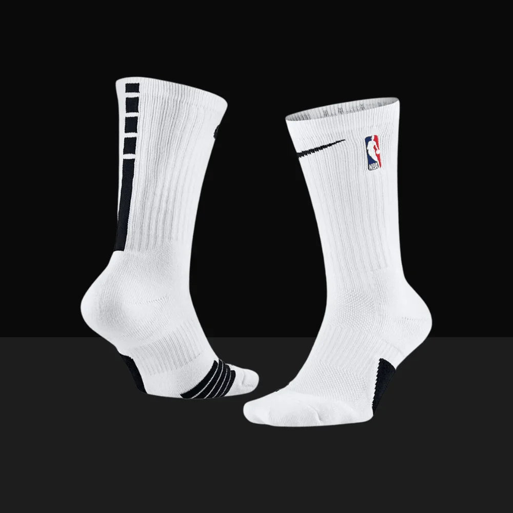 NBA Elite Crew Socks - White/Black