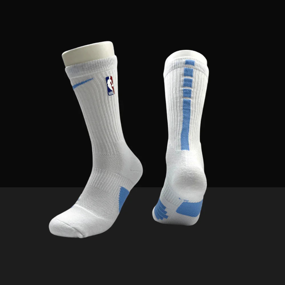 NBA Elite Crew Socks - White/Blue