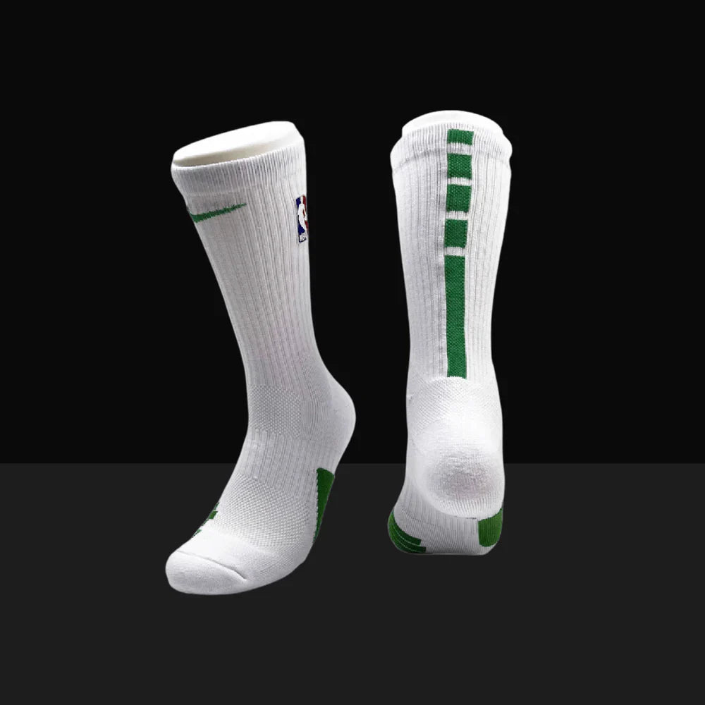 NBA Elite Crew Socks - White/Green