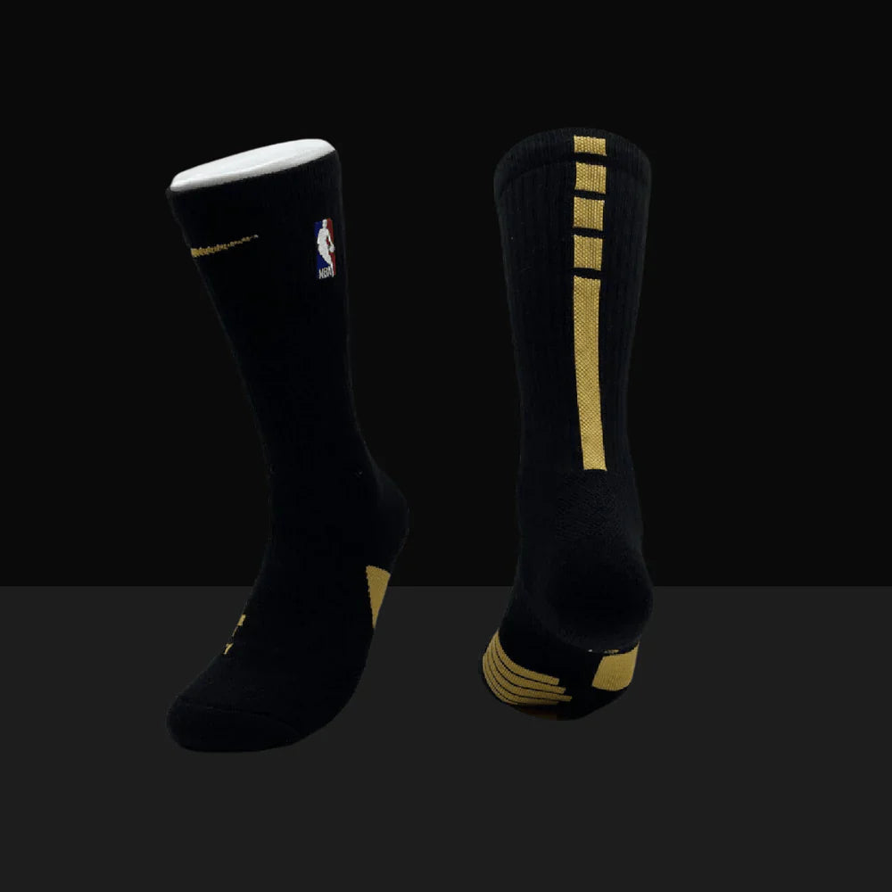 Nike NBA Elite Crew Socks - Black/Gold