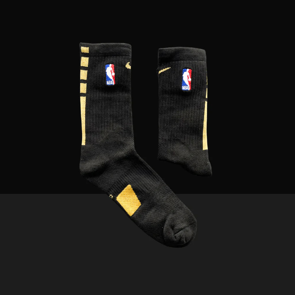 Nike NBA Elite Crew Socks - Black/Gold