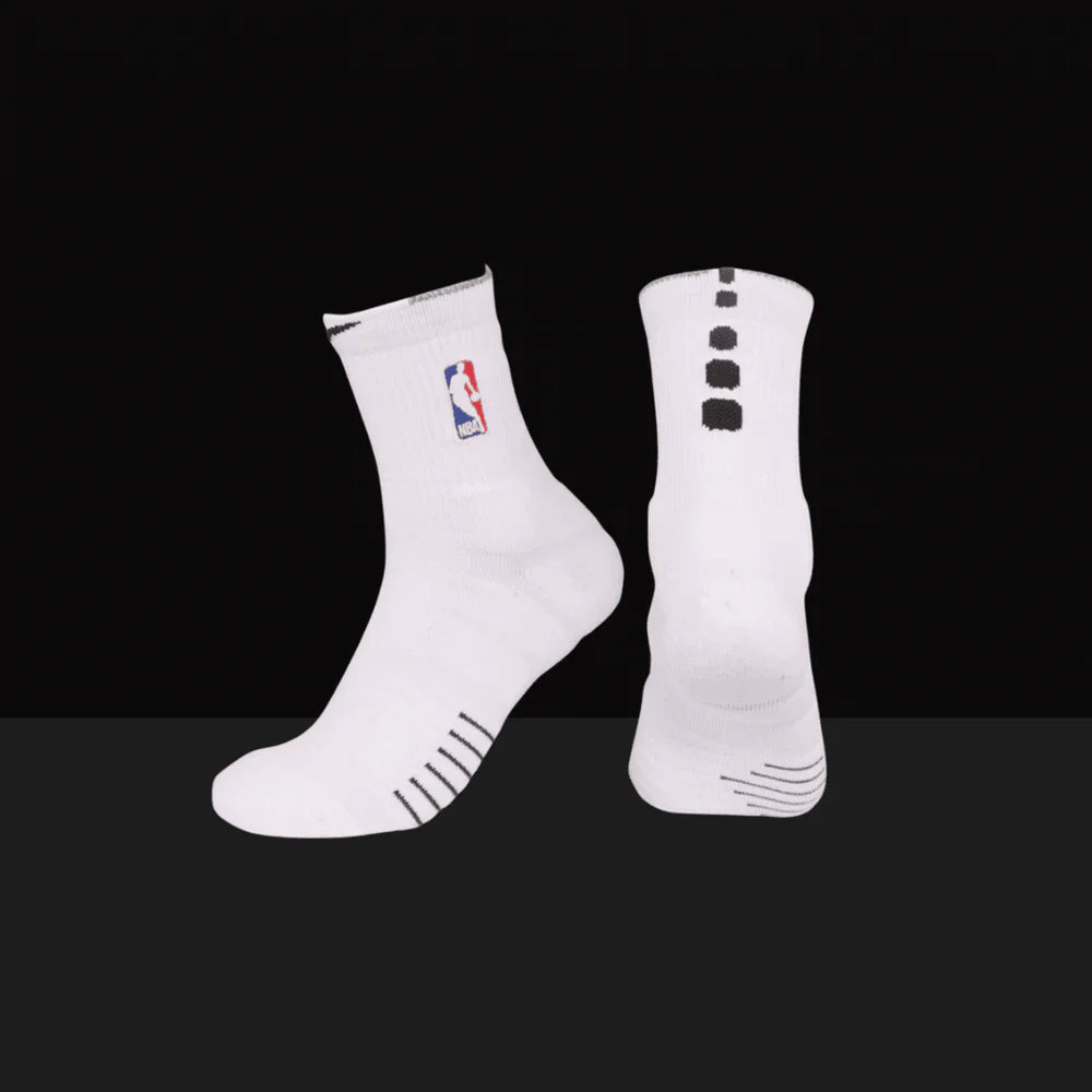 Nike NBA Elite Quick Mid Length Socks - White