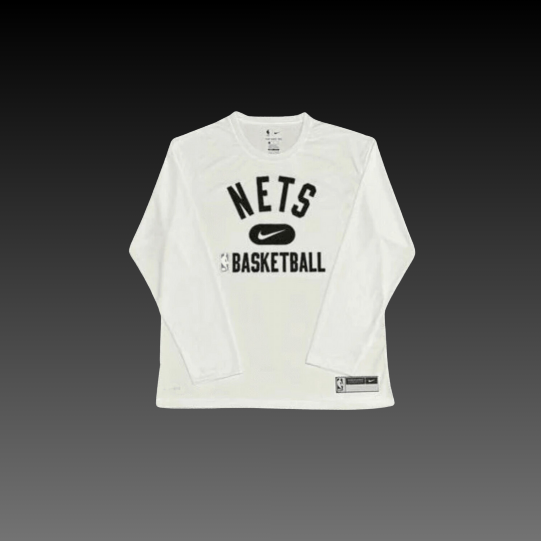 Brooklyn Nets On-Court Practice Performance Long Sleeve T-Shirt