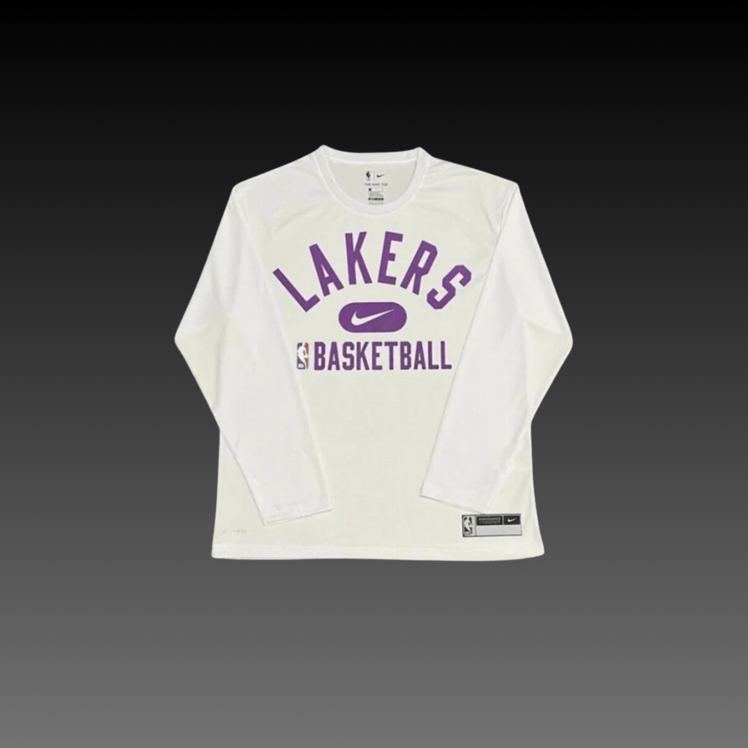 Los Angeles Lakers On-Court Practice Performance Long Sleeve T-Shirt