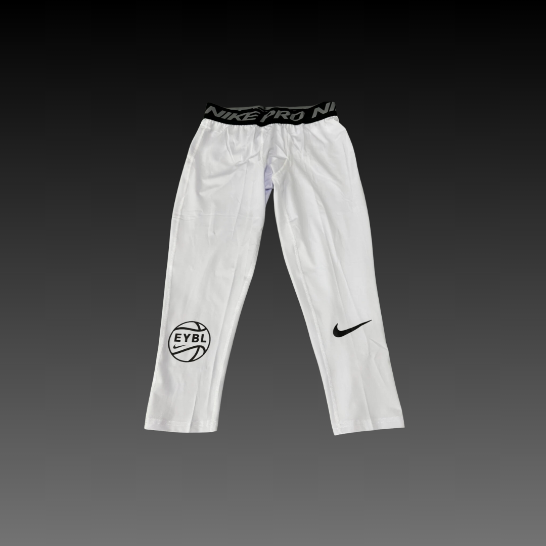 EYBL White Compression Tights