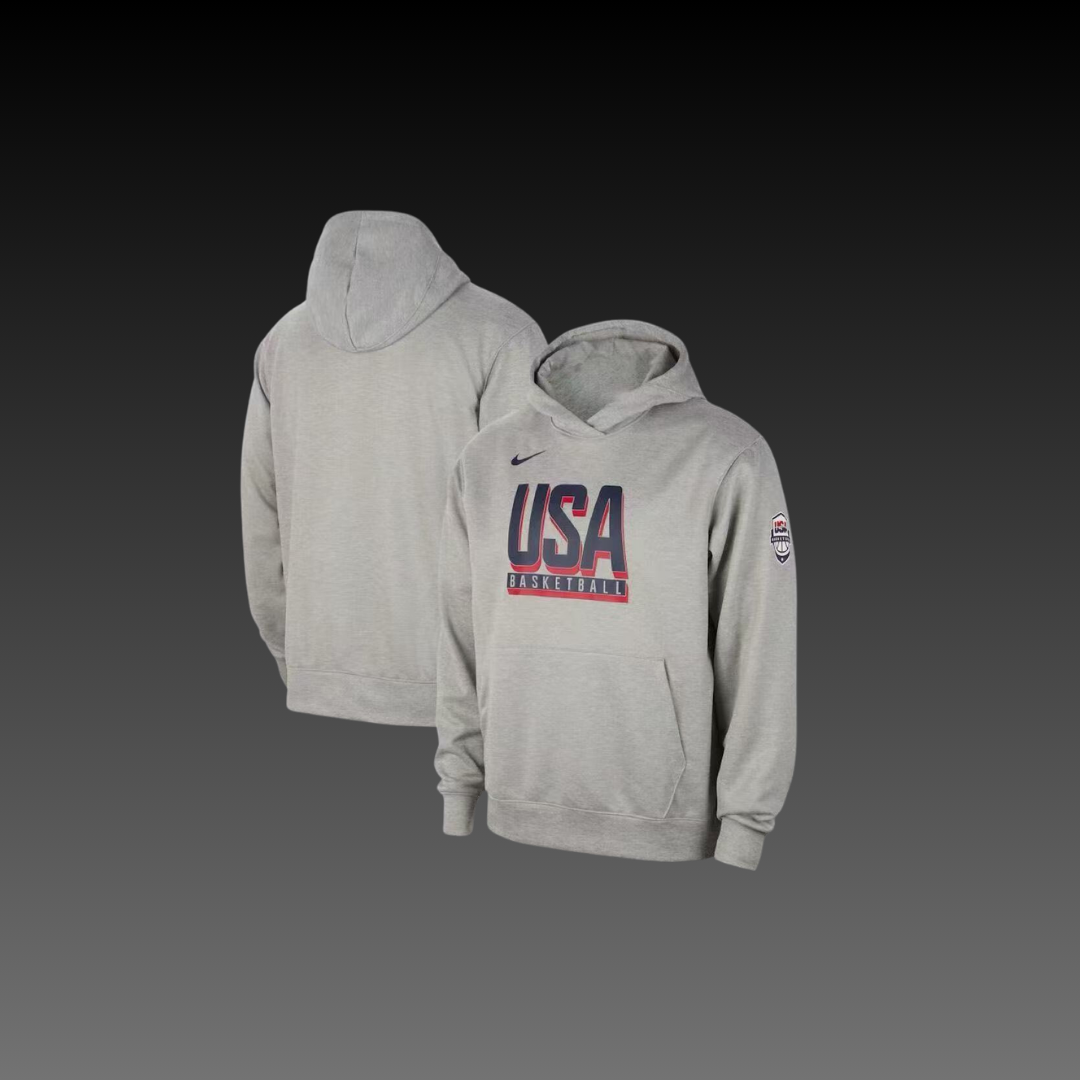 Team USA Pullover Hoodie Grey