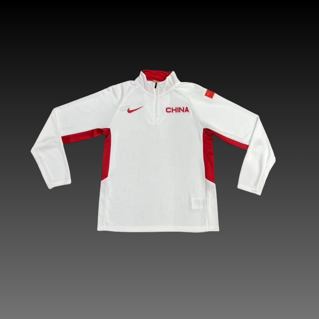 Team China Quarter-Zip Jacket White