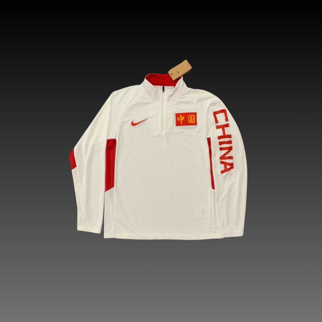 Team China Quarter-Zip Jacket White