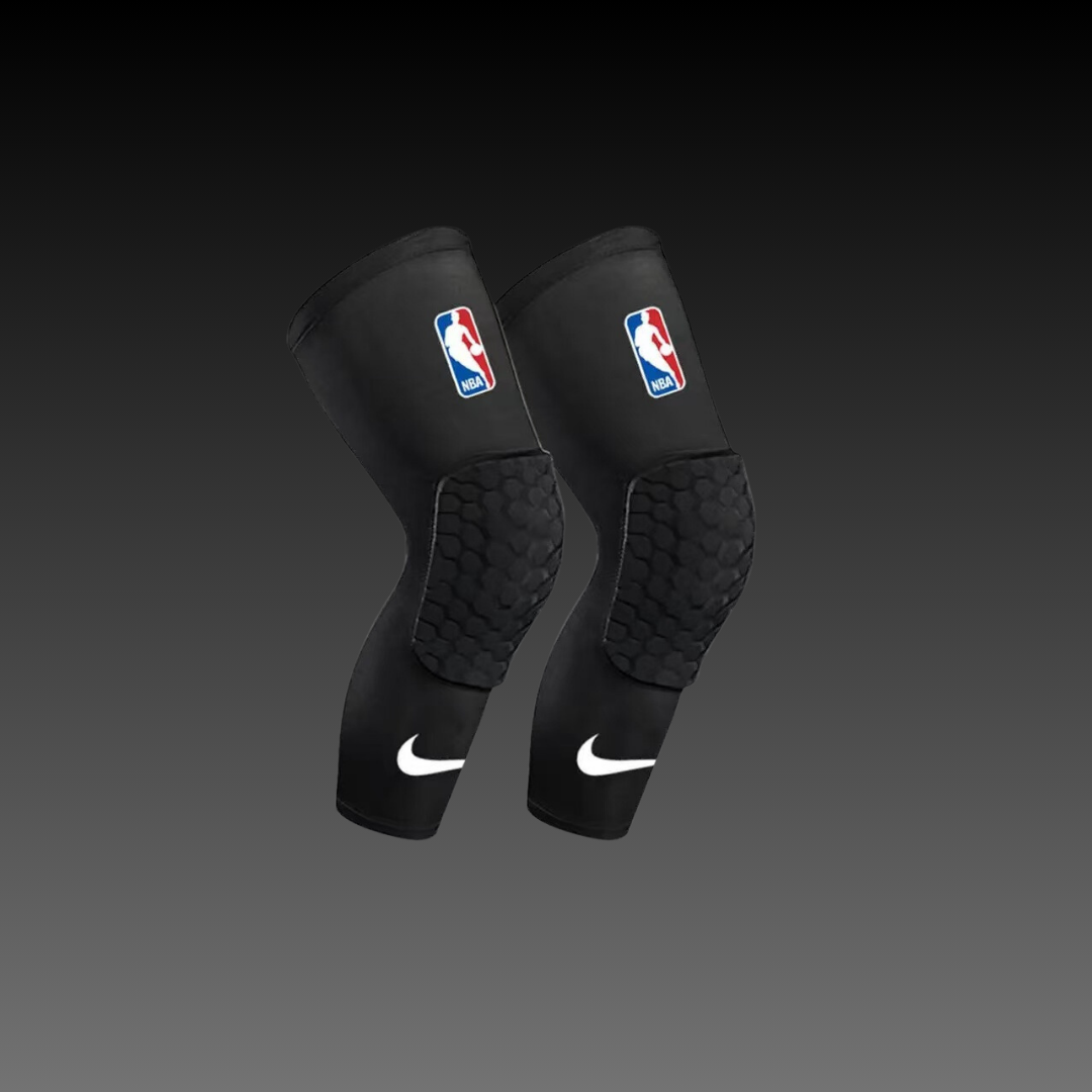 NBA Pro Padded Black Compression Knee Sleeve