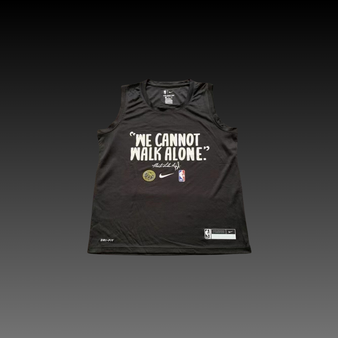 NBA MLK Black Warm-Up Tank Top