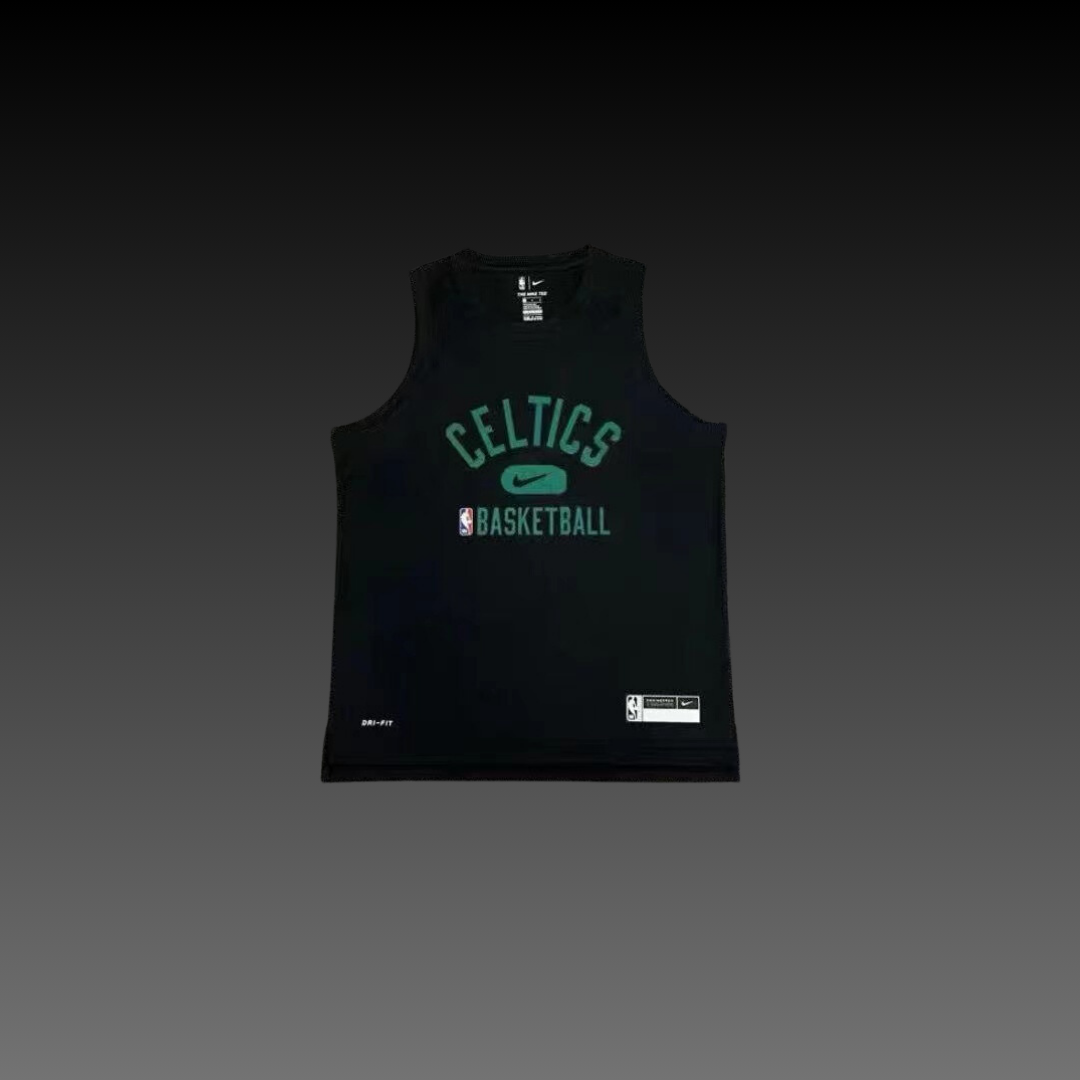 Boston Celtics Black Warm-Up Tank Top