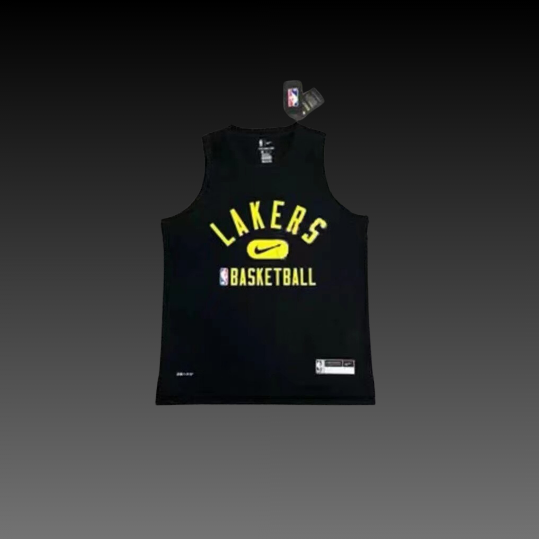 Los Angeles Lakers Black Warm-Up Tank Top