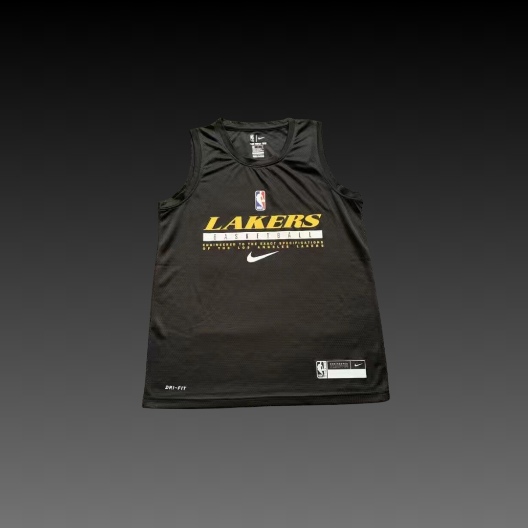 Los Angeles Lakers Black Warm-Up Tank Top