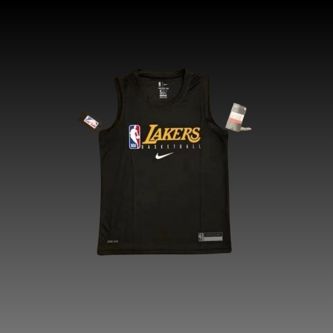 Los Angeles Lakers Black Warm-Up Tank Top