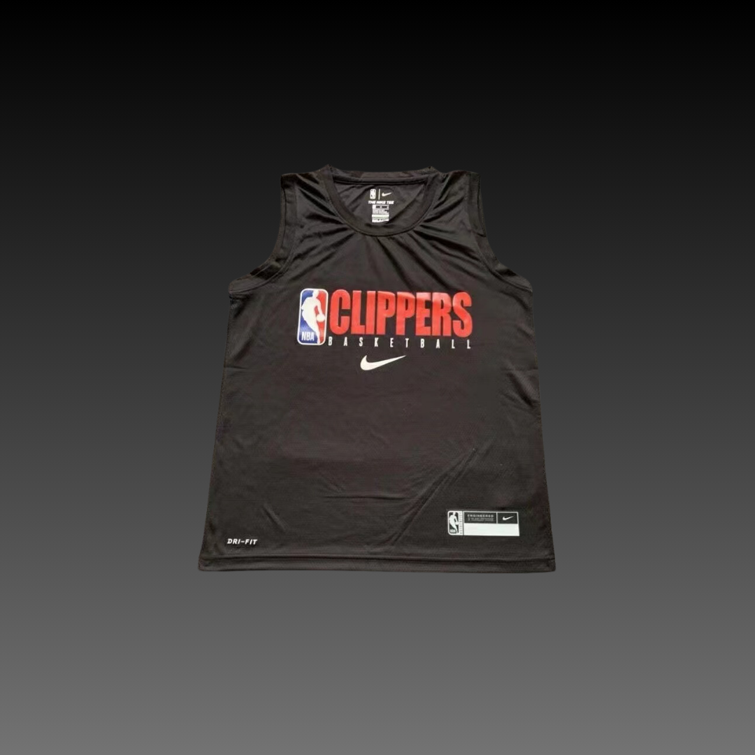 Los Angeles Clippers Black Warm-Up Tank Top