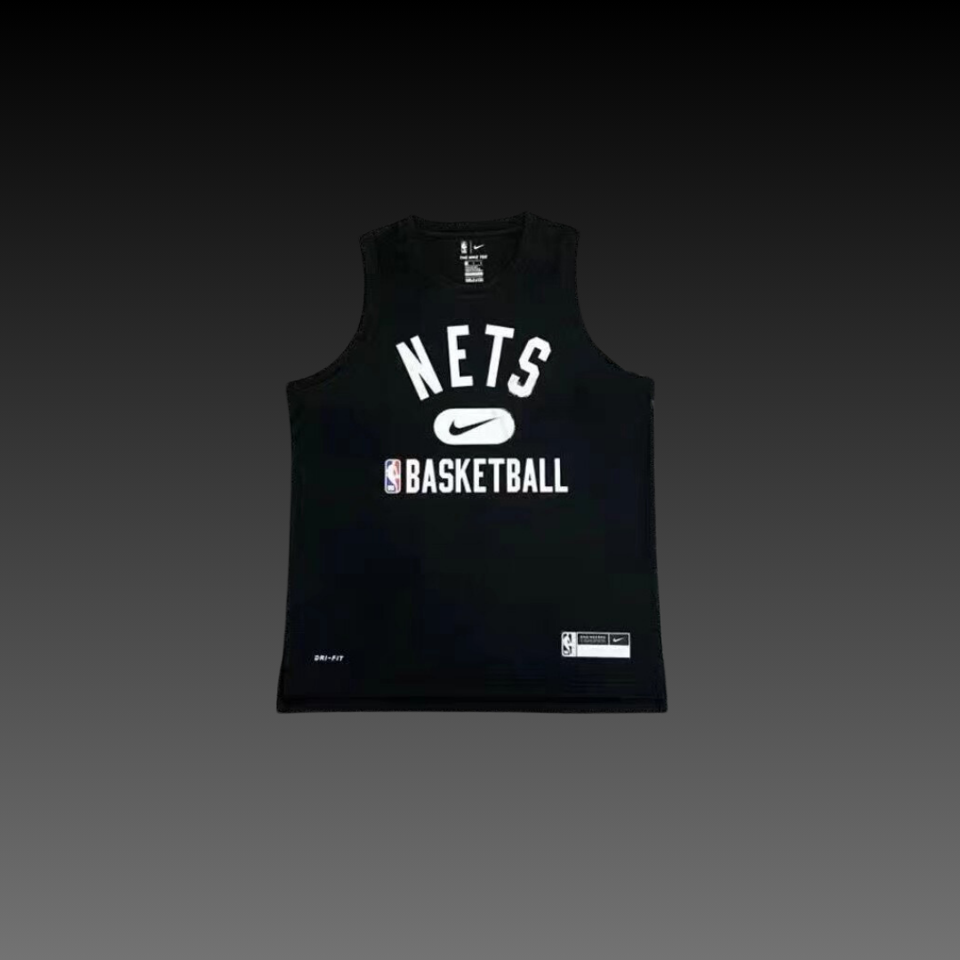 Brooklyn Nets Black Warm-Up Tank Top