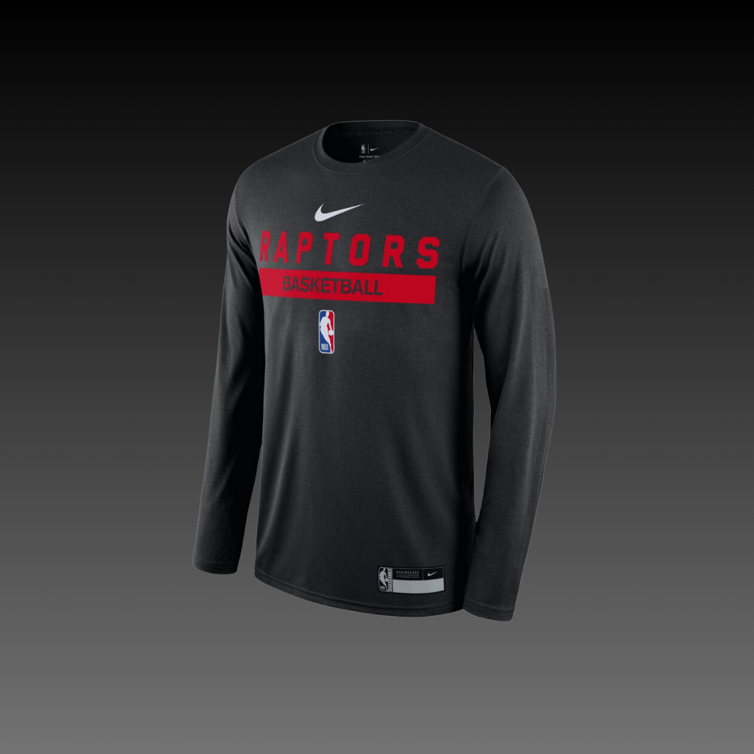 Toronto Raptors On-Court Practice Performance Long Sleeve T-Shirt