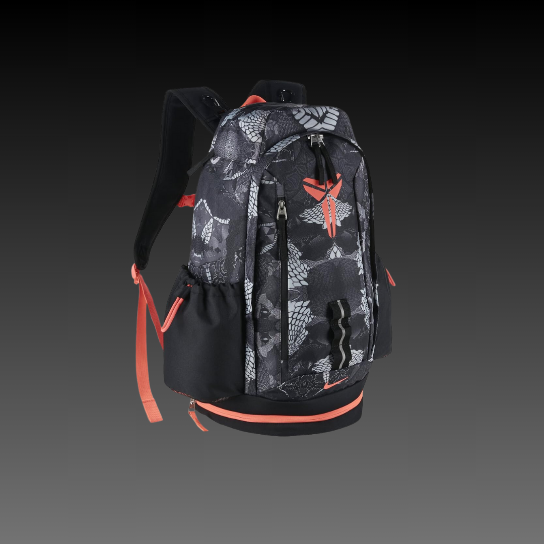 Elite Mamba Kobe Backpack Black Red Snakeskin