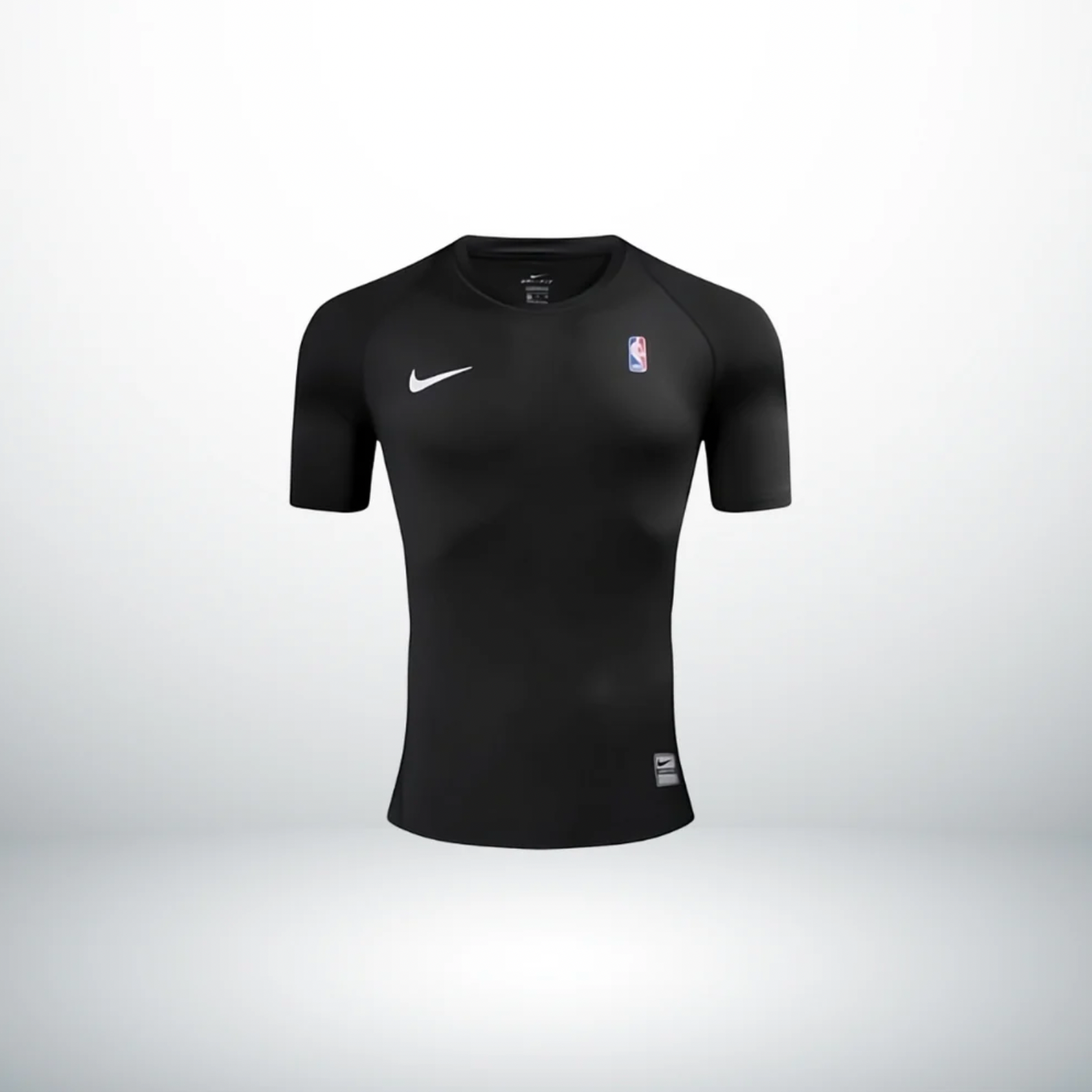 NBA Elite Pro Black Compression T-Shirt