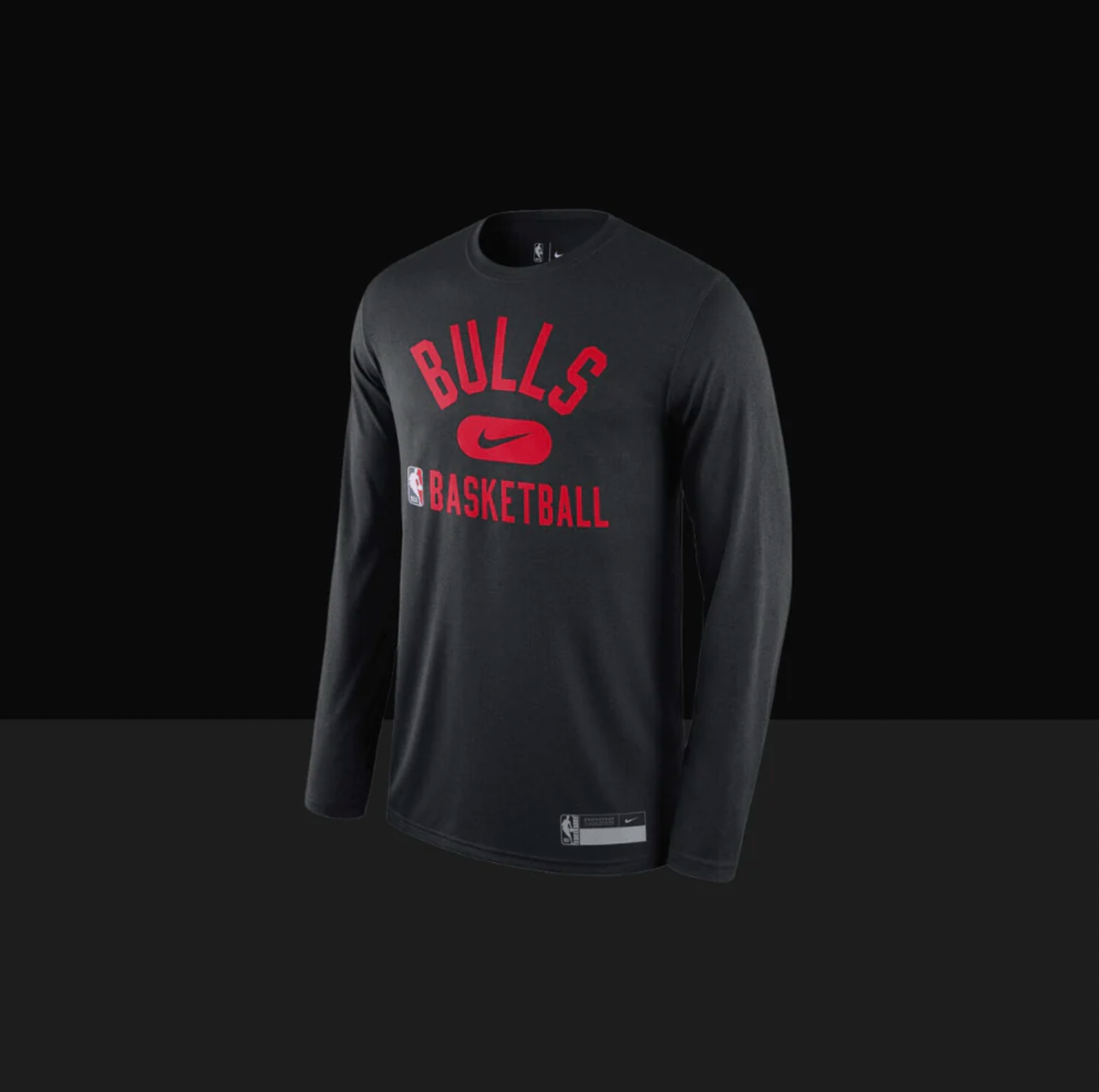 Chicago Bulls On-Court Practice Performance Long Sleeve T-Shirt