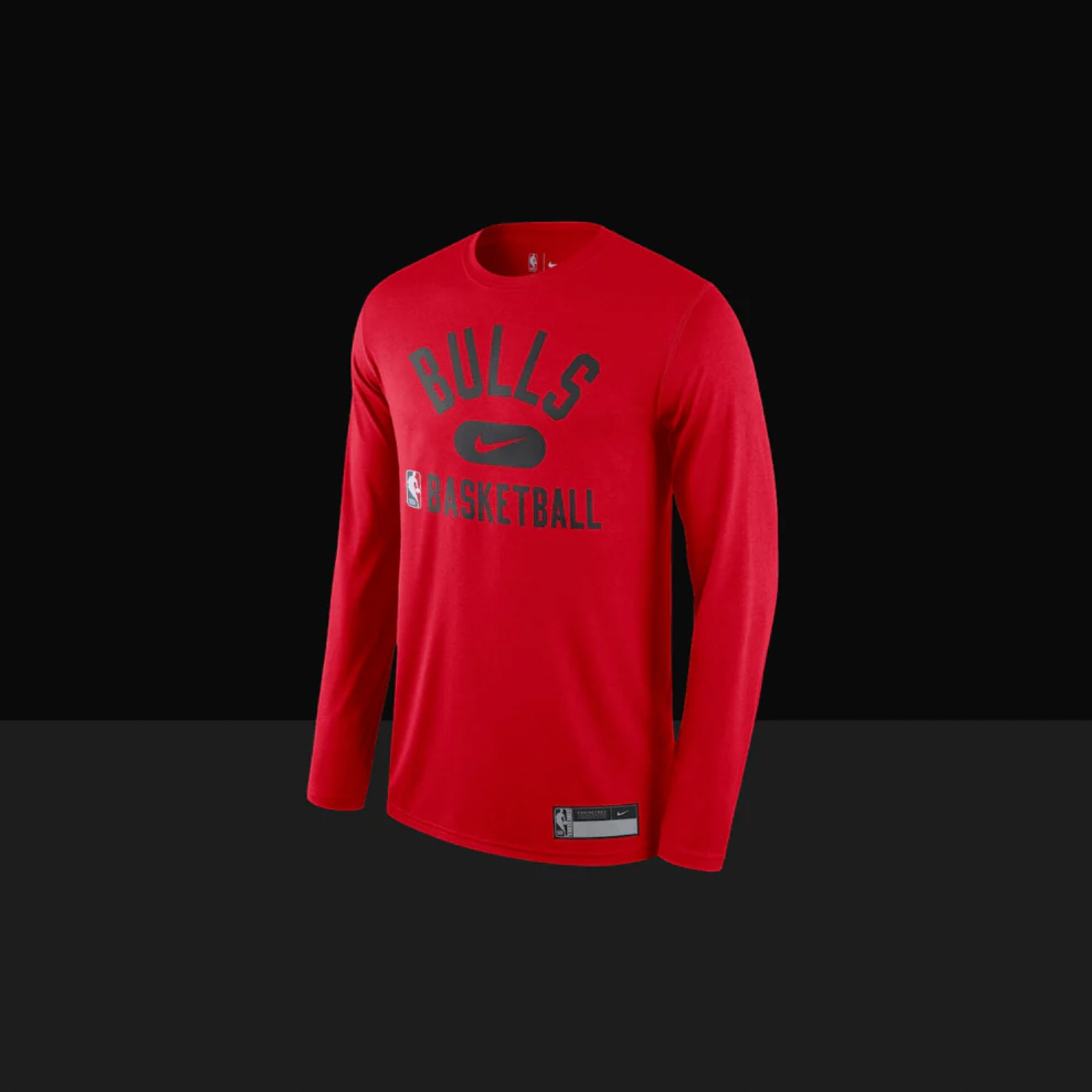 Chicago Bulls On-Court Practice Performance Long Sleeve T-Shirt