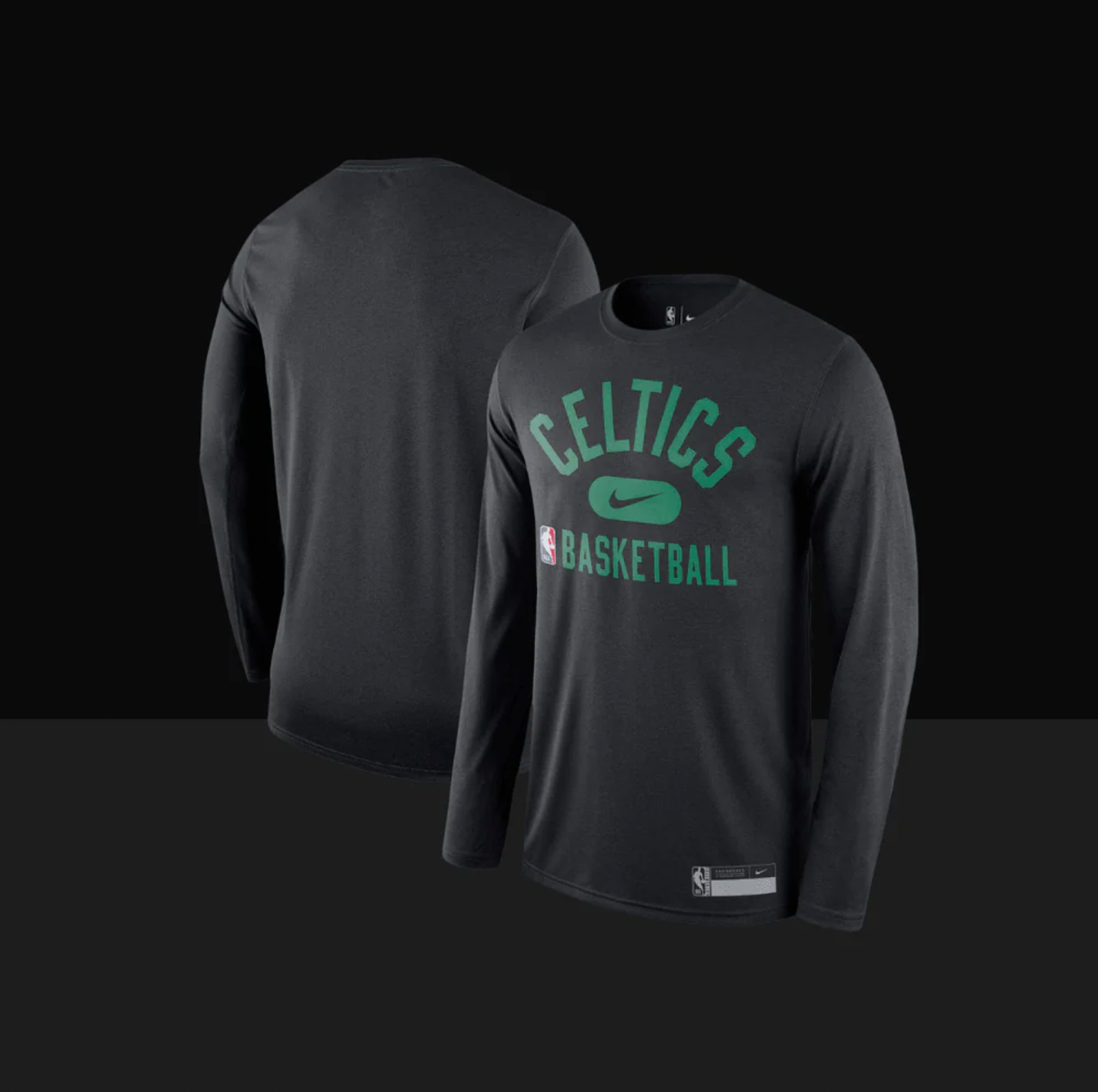 Boston Celtics On-Court Practice Performance Long Sleeve T-Shirt