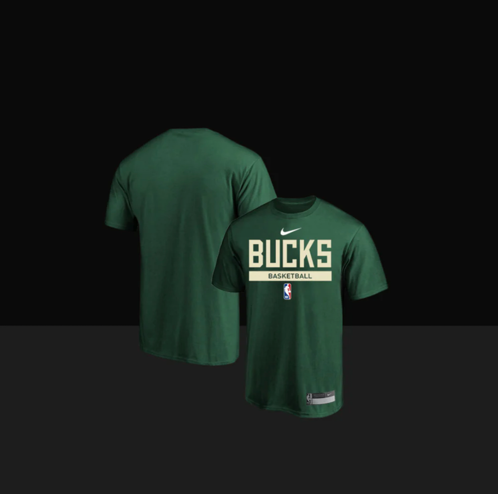 Milwaukee Bucks On-Court Practice Performance T-Shirt