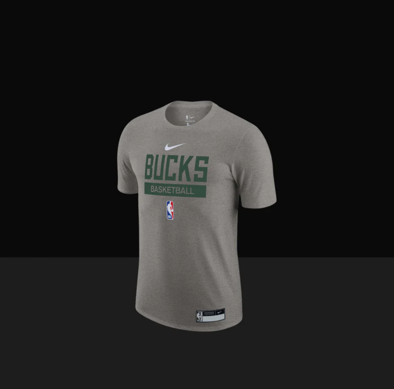 Milwaukee Bucks On-Court Practice Performance T-Shirt