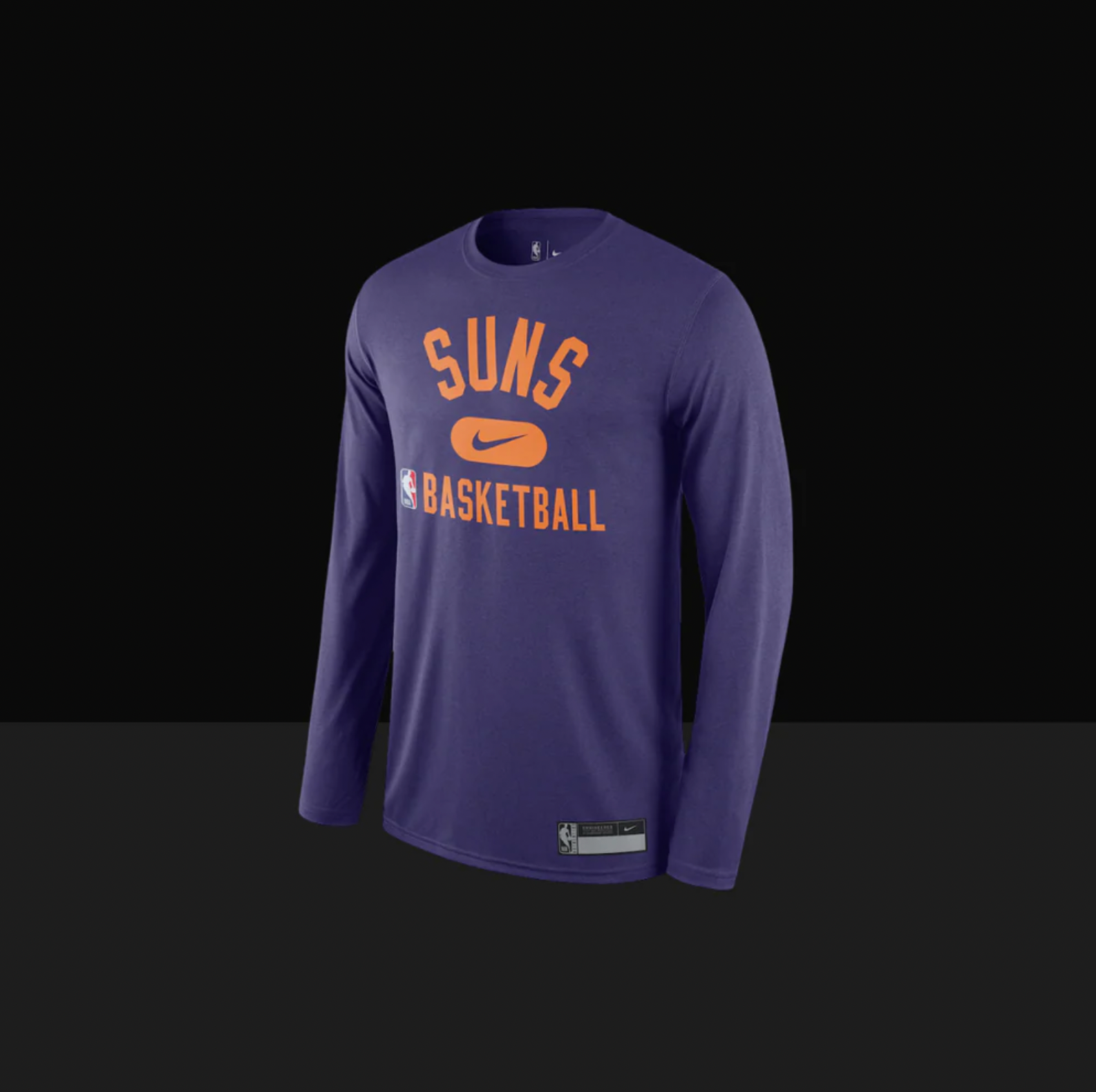 Phoenix Suns On-Court Practice Performance Long Sleeve T-Shirt