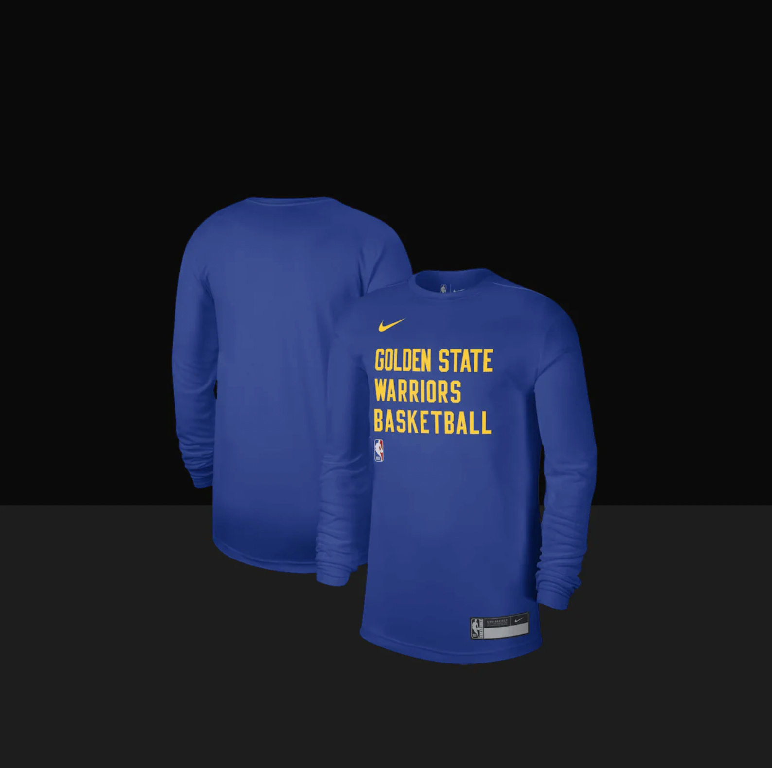 Golden State Warriors On-Court Practice Performance Long Sleeve T-Shirt