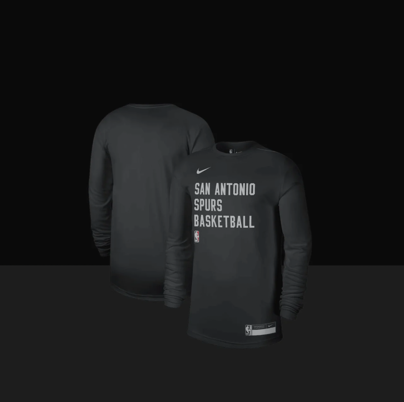 San Antonio Spurs On-Court Practice Performance Long Sleeve T-Shirt