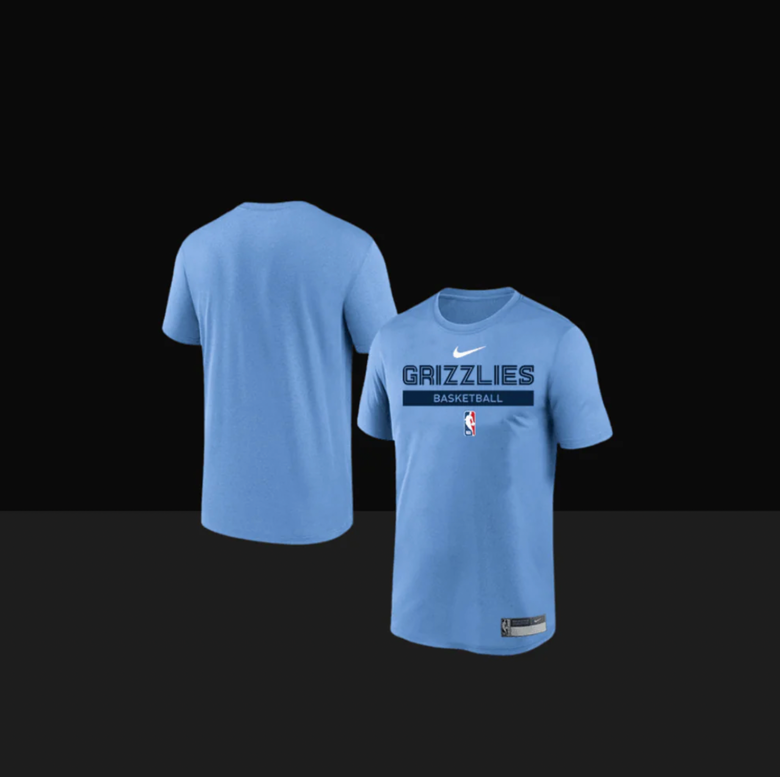 Memphis Grizzlies On-Court Practice Performance Short Sleeve T-Shirt