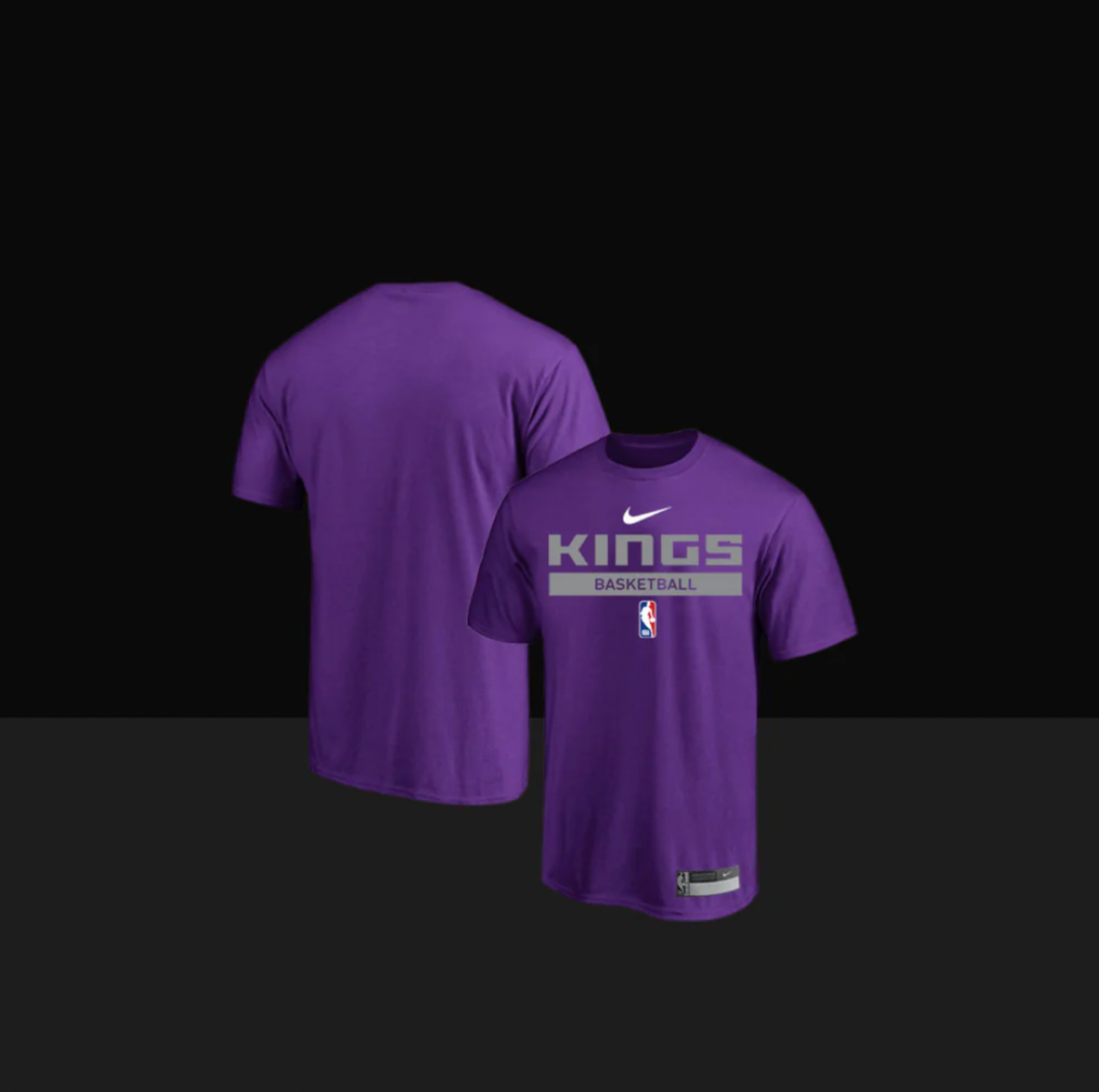 Sacramento Kings On-Court Practice Performance Short Sleeve T-Shirt