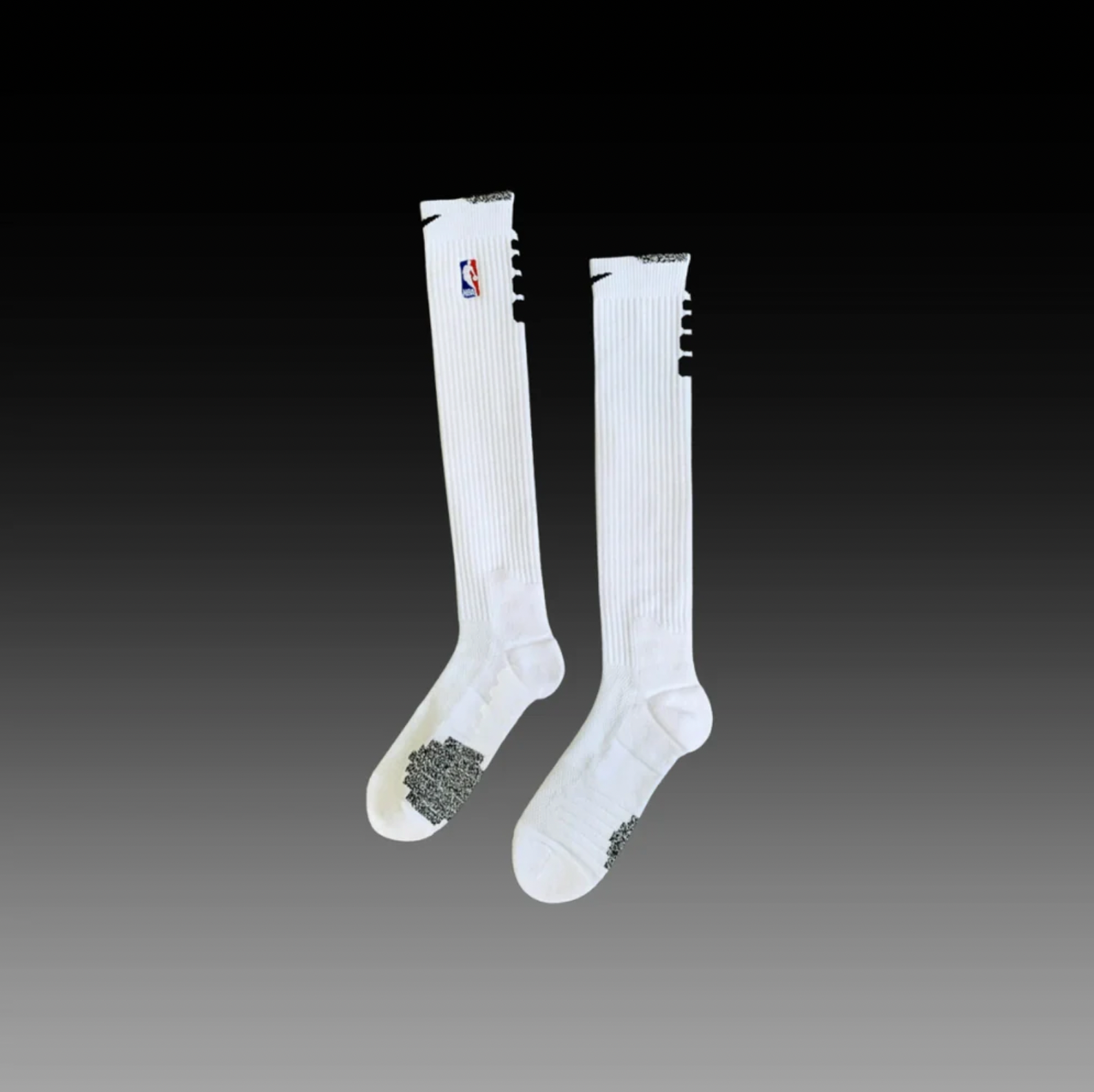 NBA Elite Knee High Crew Socks - White/Black