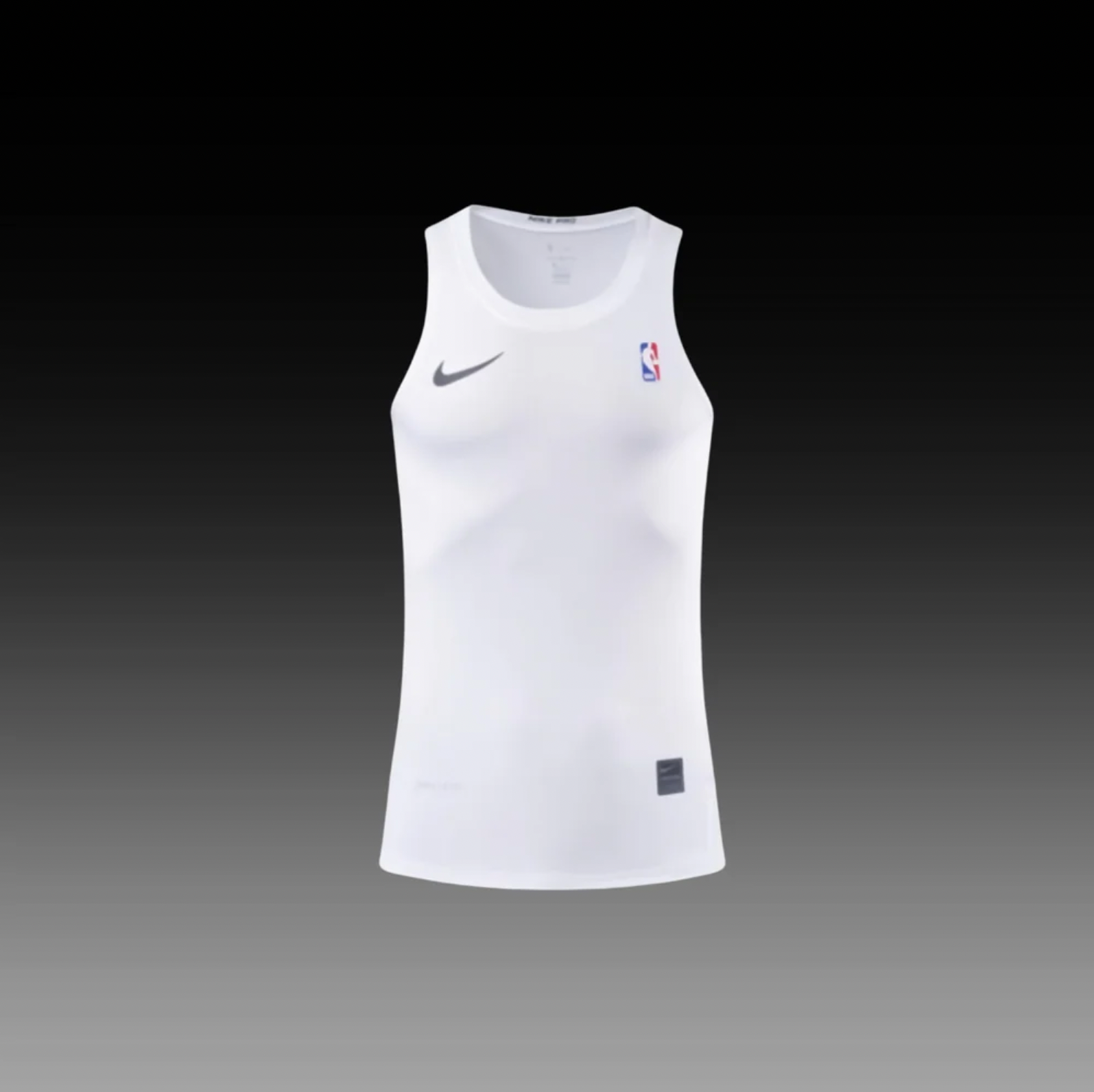 NBA Elite Pro White Compression Tank Top