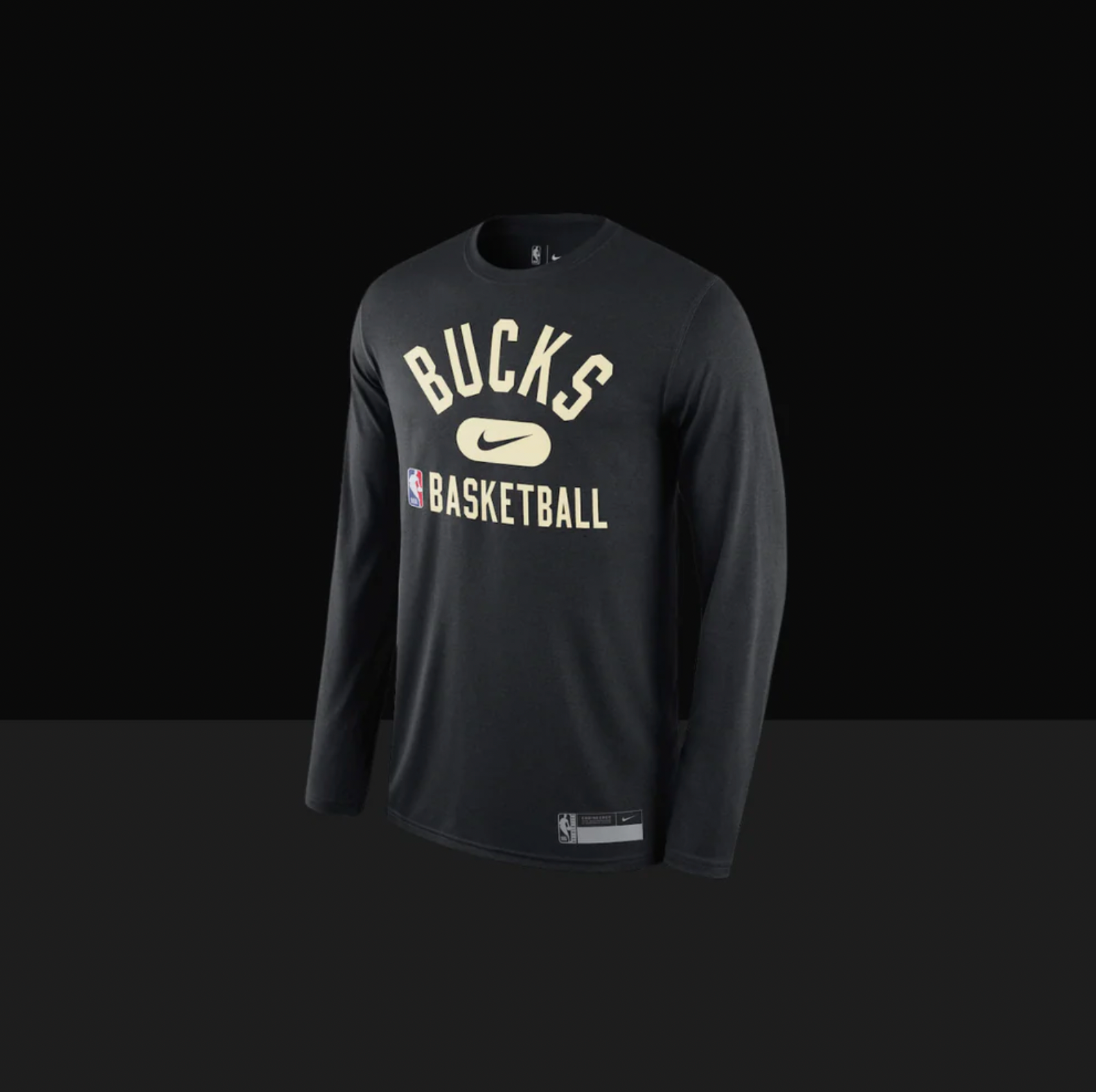 Milwaukee Bucks On-Court Practice Performance Long Sleeve T-Shirt