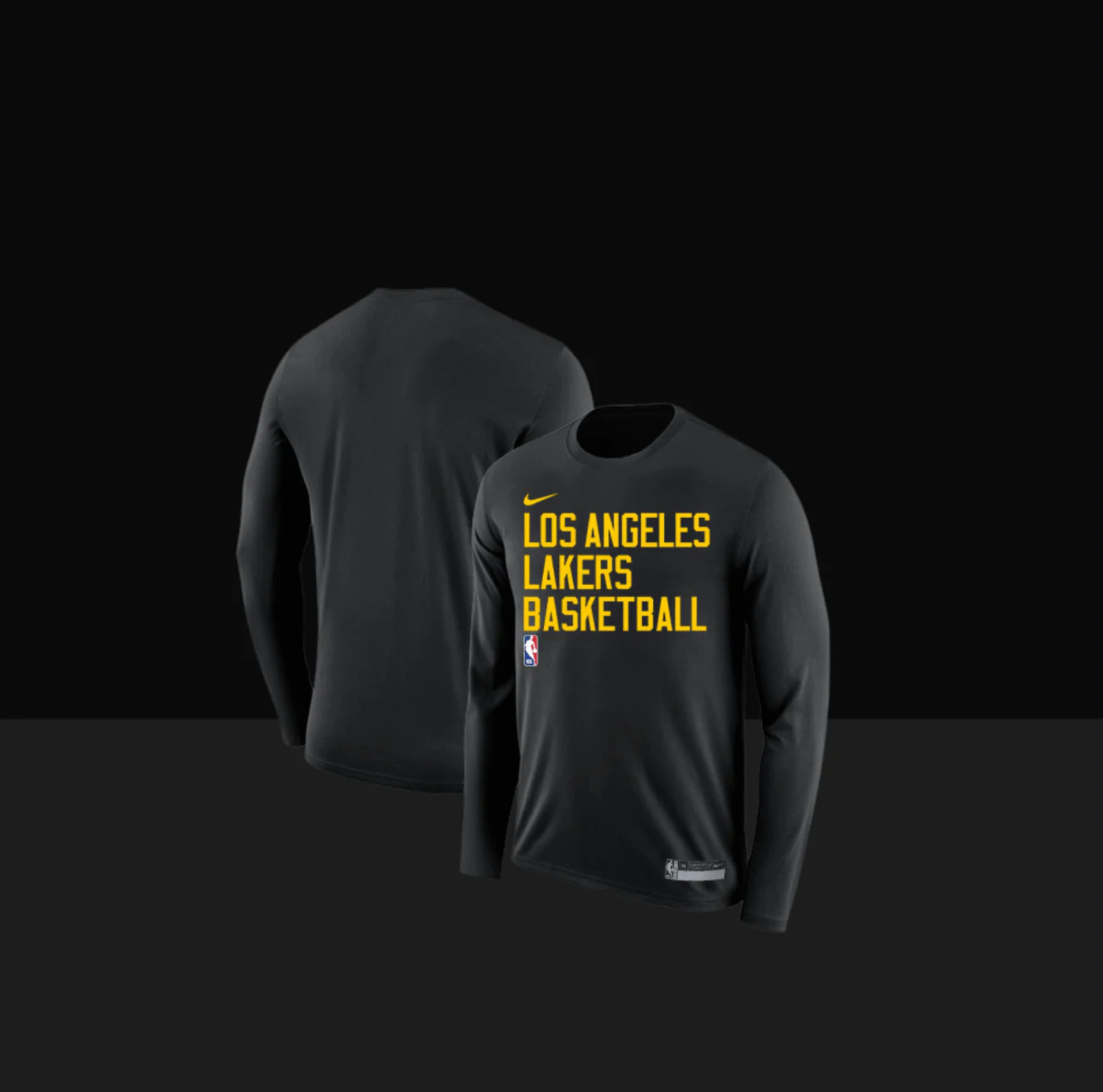 Los Angeles Lakers On-Court Practice Performance Long Sleeve T-Shirt