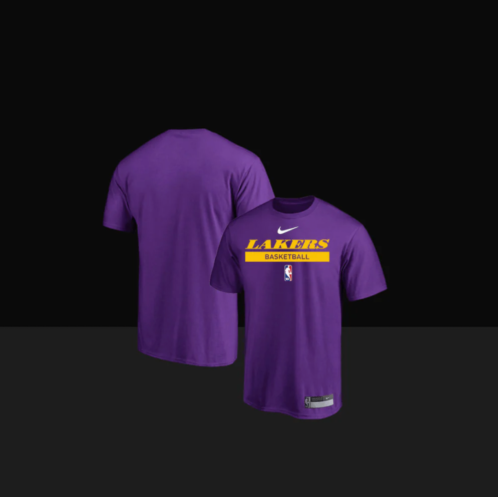 Los Angeles Lakers On-Court Practice Performance Short Sleeve T-Shirt