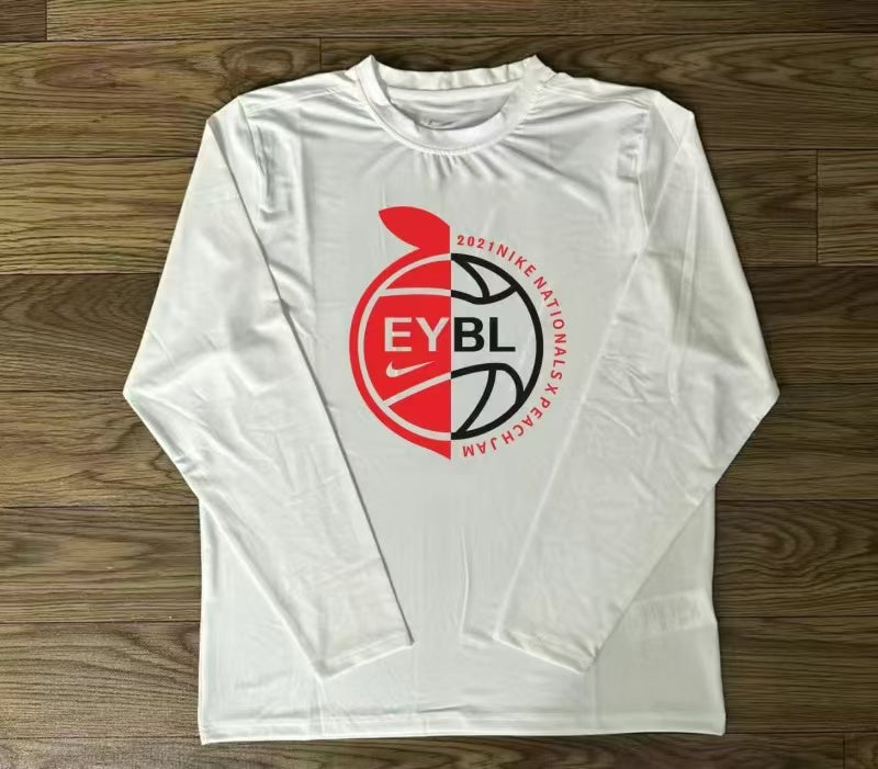 EYBL Peach Jam White Compression Long Sleeve