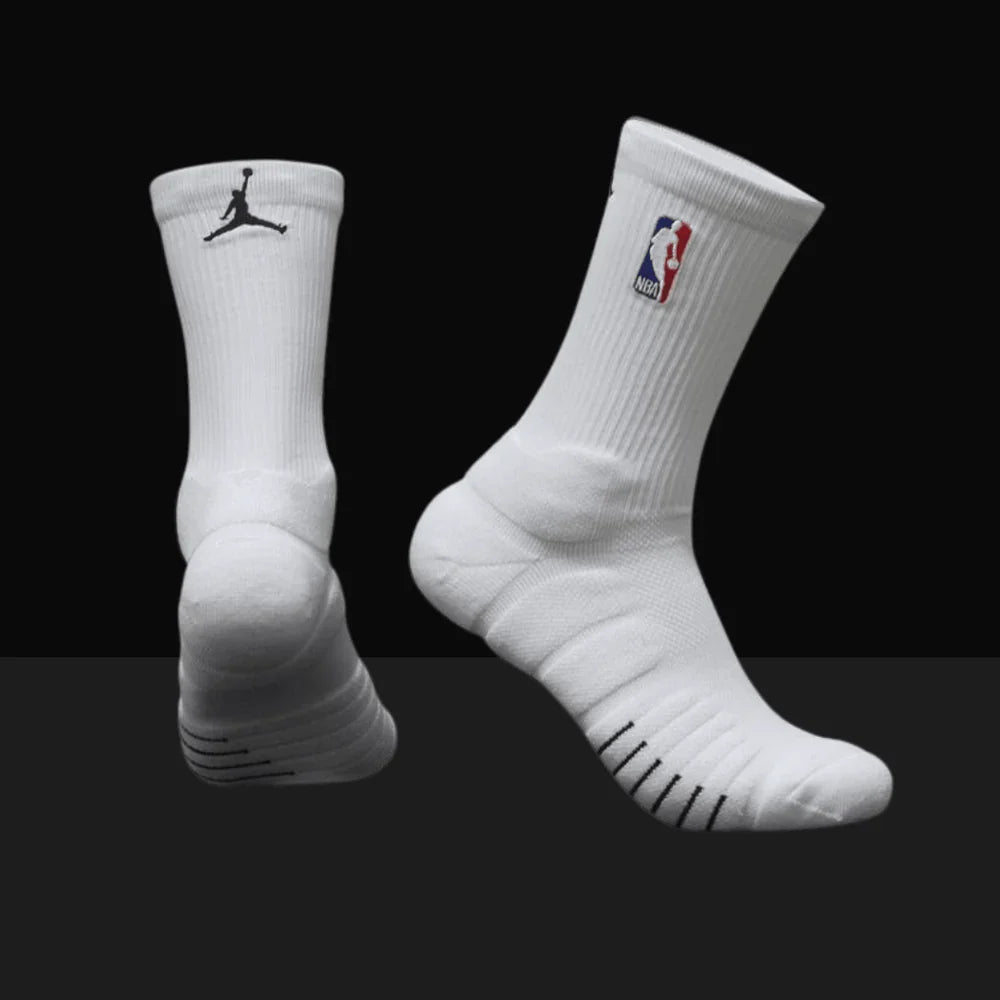 Jordan NBA Quick Elite Crew Socks - White